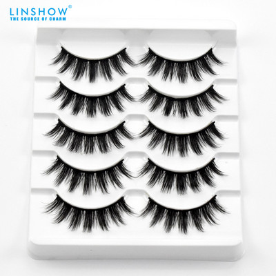Szempilla 3D Mink Thick Lashes Crisscrooss Super Soft Full Strips Eyelash Individual Lashes Smink Szempilla kellékek Szempilla szett