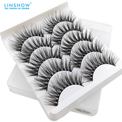 Szempilla 3D Mink Thick Lashes Crisscrooss Super Soft Full Strips Eyelash Individual Lashes Smink Szempilla kellékek Szempilla szett