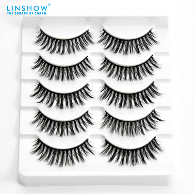 Szempilla 3D Mink Thick Lashes Crisscrooss Super Soft Full Strips Eyelash Individual Lashes Smink Szempilla kellékek Szempilla szett