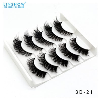 Szempilla 3D Mink Thick Lashes Crisscrooss Super Soft Full Strips Eyelash Individual Lashes Smink Szempilla kellékek Szempilla szett