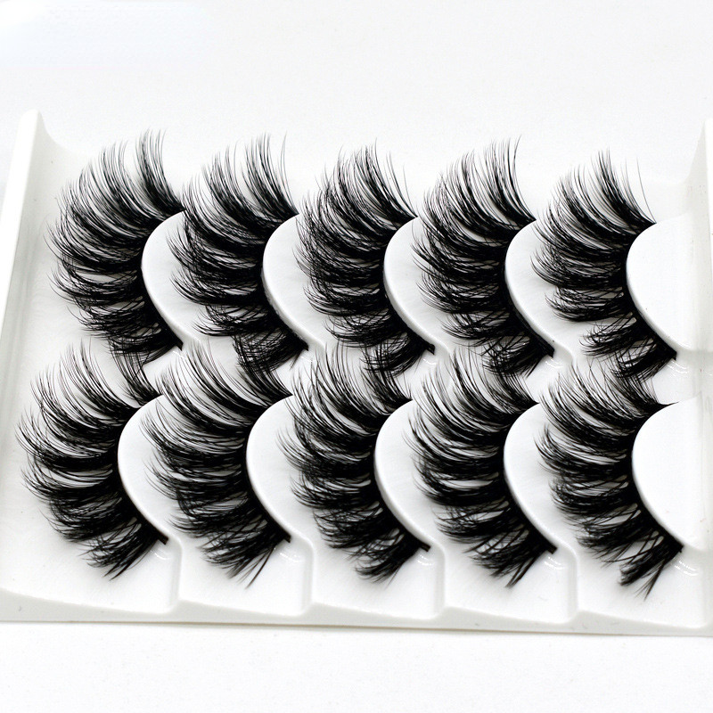 Szempilla 3D Mink Thick Lashes Crisscrooss Super Soft Full Strips Eyelash Individual Lashes Smink Szempilla kellékek Szempilla szett