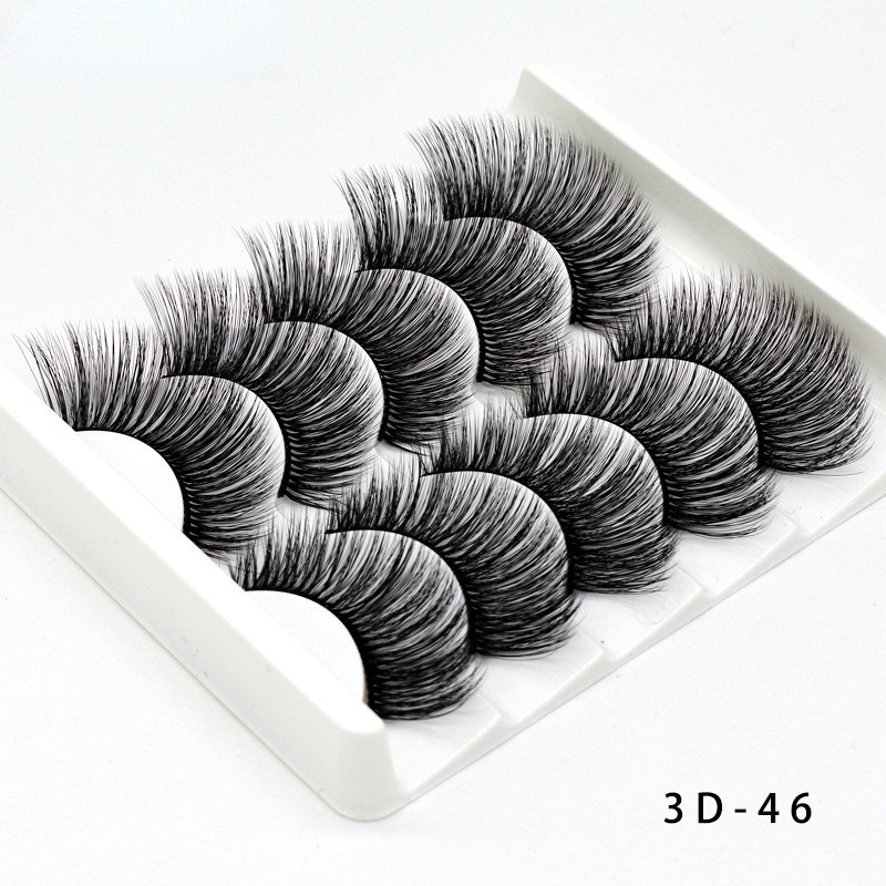 Szempilla 3D Mink Thick Lashes Crisscrooss Super Soft Full Strips Eyelash Individual Lashes Smink Szempilla kellékek Szempilla szett