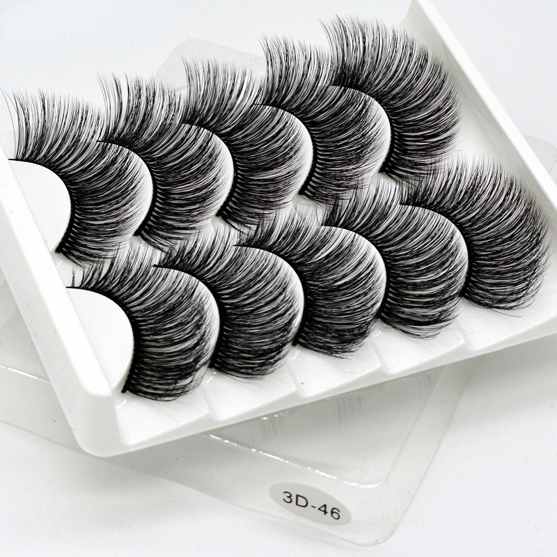 Szempilla 3D Mink Thick Lashes Crisscrooss Super Soft Full Strips Eyelash Individual Lashes Smink Szempilla kellékek Szempilla szett