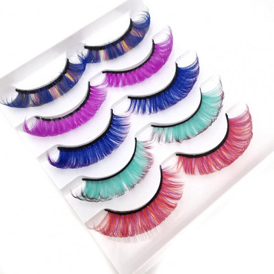 5 pari/kutija Umjetne trepavice Meke, udobne za nošenje, Imitacija nerca, Gusta pretjerana ljepota, Umjetne trepavice za pozornicu