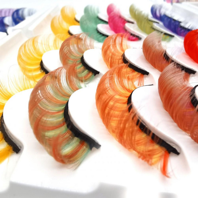 5 pari/kutija Umjetne trepavice Meke, udobne za nošenje, Imitacija nerca, Gusta pretjerana ljepota, Umjetne trepavice za pozornicu