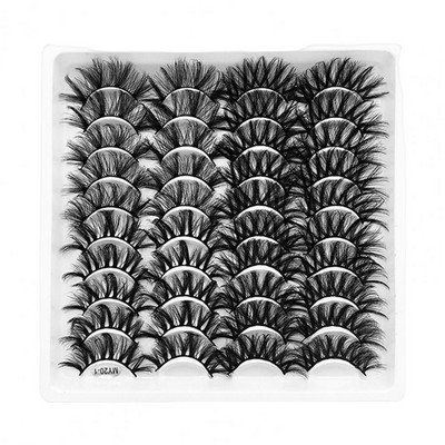 Fluffy 20 pari nježnih umjetnih trepavica bez mirisa Jednostavna upotreba Umjetne trepavice koje se ne truse za žene