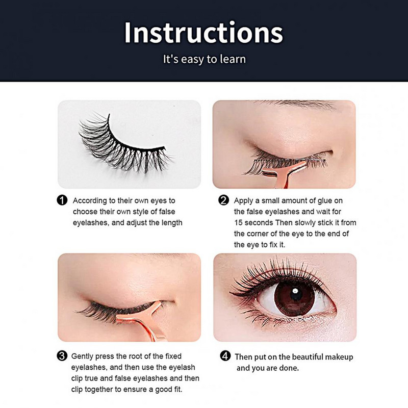 Fluffy 20 pari nježnih umjetnih trepavica bez mirisa Jednostavna upotreba Umjetne trepavice koje se ne truse za žene