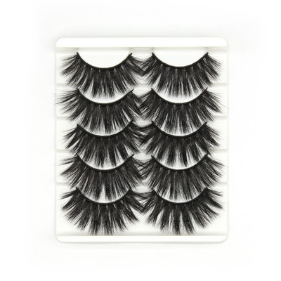 5 pari 3D prirodnih trepavica Umjetne trepavice Meke, guste, duge, pramenove, paperjaste trepavice Pribor za nadogradnju trepavica Alati za šminkanje