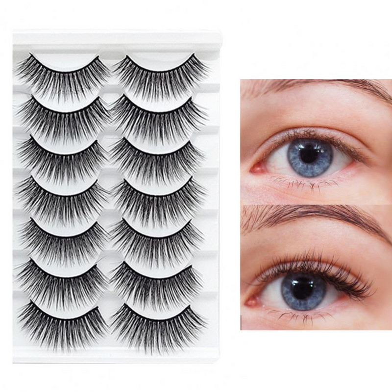 14 perechi de gene artificiale negre, pufoase, gene false, fibre chimice dense, frumusețe, gene false pentru doamne