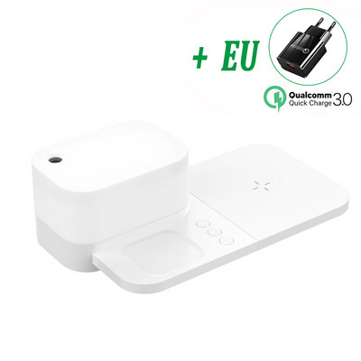 100W bežični punjač, postolje, ovlaživač zraka za iPhone 14 13 12 11 XR 8 Airpods Pro Samsung 3 u 1 stanica za brzo punjenje