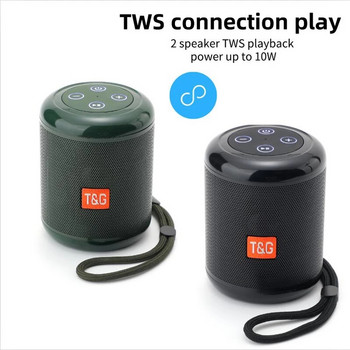 TG519 Ακουστικά Bluetooth Φορητά ασύρματα ηχεία Αδιάβροχα ηχεία εξωτερικού χώρου Stereo Surround Player Υποστήριξη Ραδιόφωνο IF/USB FM