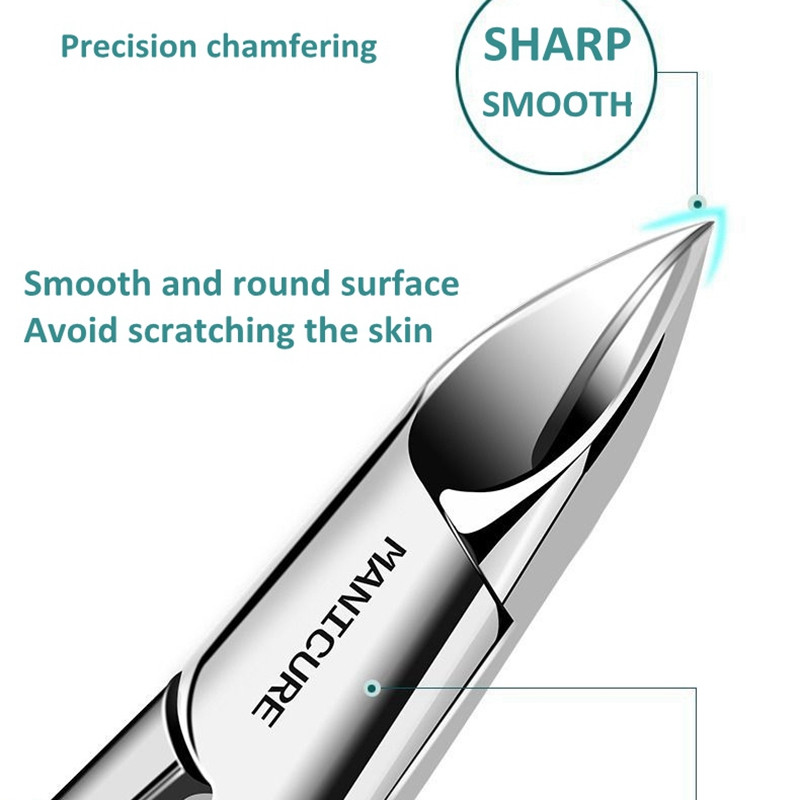 2021NOU Tăiător de unghii Dispozitive de tăiat unghii de la picioare Pedichiură Instrumente de manichiură Seturi de instrumente profesionale de corecție pentru Paronichia încarnată anti-stropire