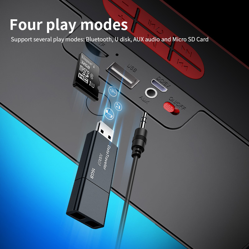 Difuzoare Hifi Bt 5.0 Miniamplificatoare Dj Bass tare Difuzor 8D Difuzor audio exclusiv Bass Subwoofer fără fir de înaltă calitate