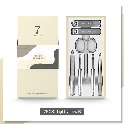 Clipper unghii Set de manichiură din oțel carbon de înaltă calitate Seturi de pedichiură Instrumente profesionale pentru tăierea unghiilor Pilă pentru unghii Set foarfece de machiaj