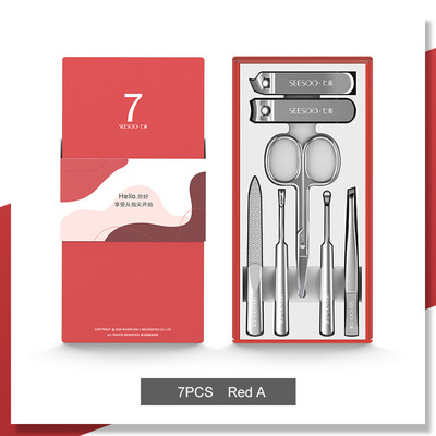 Clipper unghii Set de manichiură din oțel carbon de înaltă calitate Seturi de pedichiură Instrumente profesionale pentru tăierea unghiilor Pilă pentru unghii Set foarfece de machiaj