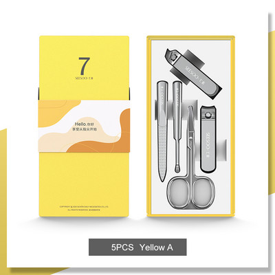 Clipper unghii Set de manichiură din oțel carbon de înaltă calitate Seturi de pedichiură Instrumente profesionale pentru tăierea unghiilor Pilă pentru unghii Set foarfece de machiaj