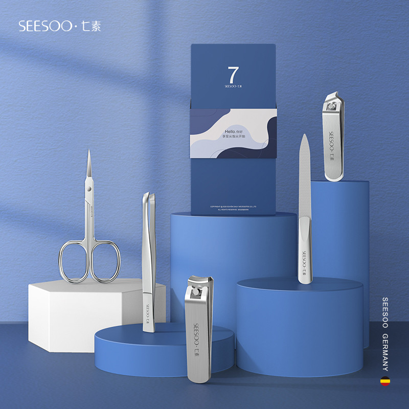 Clipper unghii Set de manichiură din oțel carbon de înaltă calitate Seturi de pedichiură Instrumente profesionale pentru tăierea unghiilor Pilă pentru unghii Set foarfece de machiaj