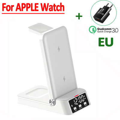 100W 4 σε 1 Ασύρματη βάση φορτιστή Αναδιπλούμενη για iPhone 14 13 12 11 Samsung Galaxy Apple Watch 7/6 Fast Charging Dock Station