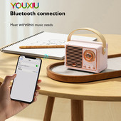 Ρετρό ηχείο Bluetooth Ασύρματο υπογούφερ φόρτισης USB Vintage ραδιόφωνο FM Κλασική διακόσμηση Ηχεία Mini Travel Music Player