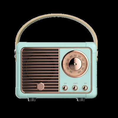 Ρετρό ηχείο Bluetooth Ασύρματο υπογούφερ φόρτισης USB Vintage ραδιόφωνο FM Κλασική διακόσμηση Ηχεία Mini Travel Music Player
