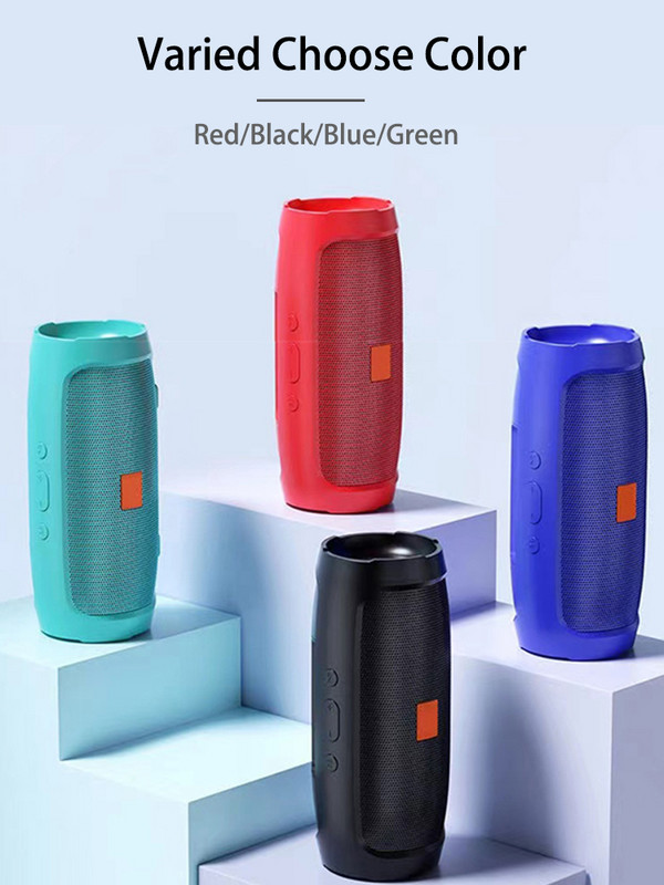 Difuzor Bluetooth portabil fără fir, efect de sunet metalic, suport pentru disc U, redare card TF, potrivit pentru exterior, acasă, mașină