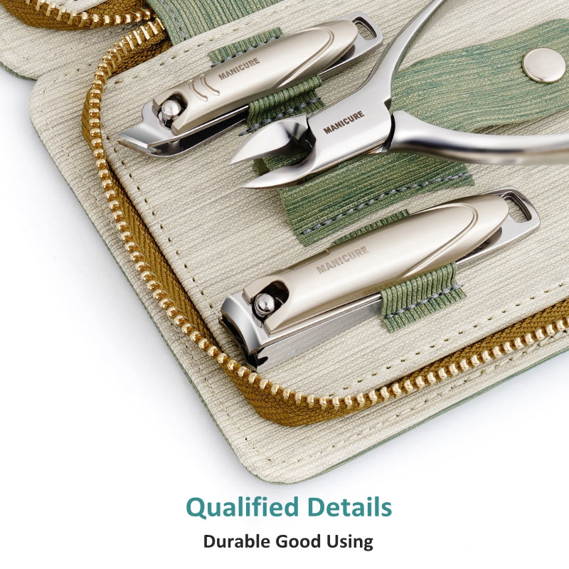 Nauji manikiūro rinkiniai pedikiūro rinkiniai nagų kirpimo mašinėlė nerūdijančio plieno profesionalūs nagų kirpimo įrankiai su kelioninių dėklų rinkiniu