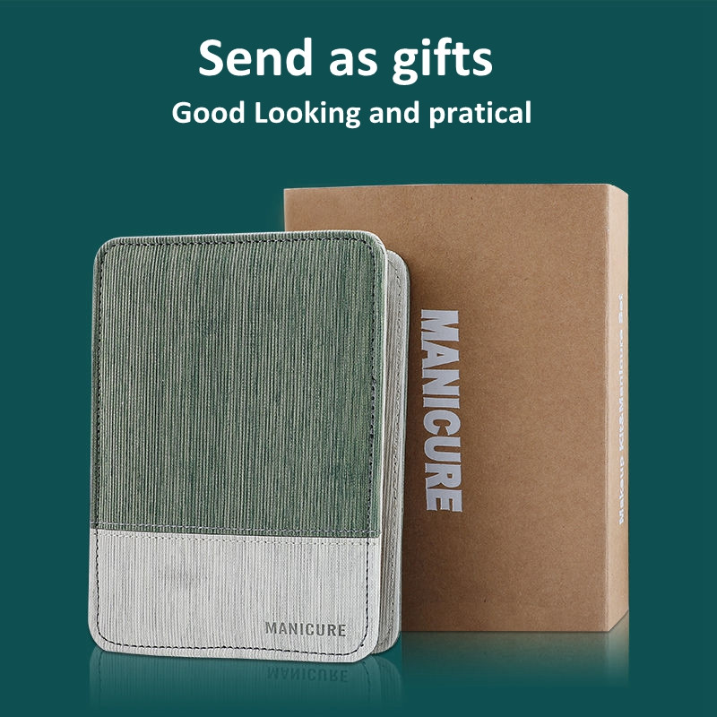 Nauji manikiūro rinkiniai pedikiūro rinkiniai nagų kirpimo mašinėlė nerūdijančio plieno profesionalūs nagų kirpimo įrankiai su kelioninių dėklų rinkiniu