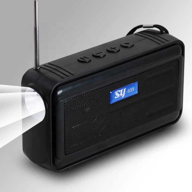 Difuzoare solare fără fir pentru exterior cu încărcare solară multifuncțională cu radio FM și lanternă Suport TF și disc USB