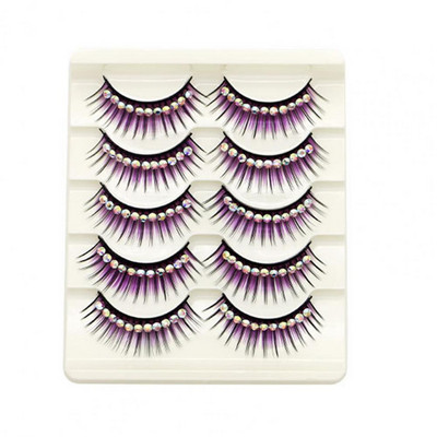 1 kutija Umjetne trepavice Lijepa šminka Ljepota Umjetne trepavice Umjetne trepavice od kemijskih vlakana