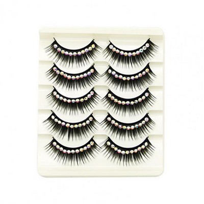 1 kutija Umjetne trepavice Lijepa šminka Ljepota Umjetne trepavice Umjetne trepavice od kemijskih vlakana