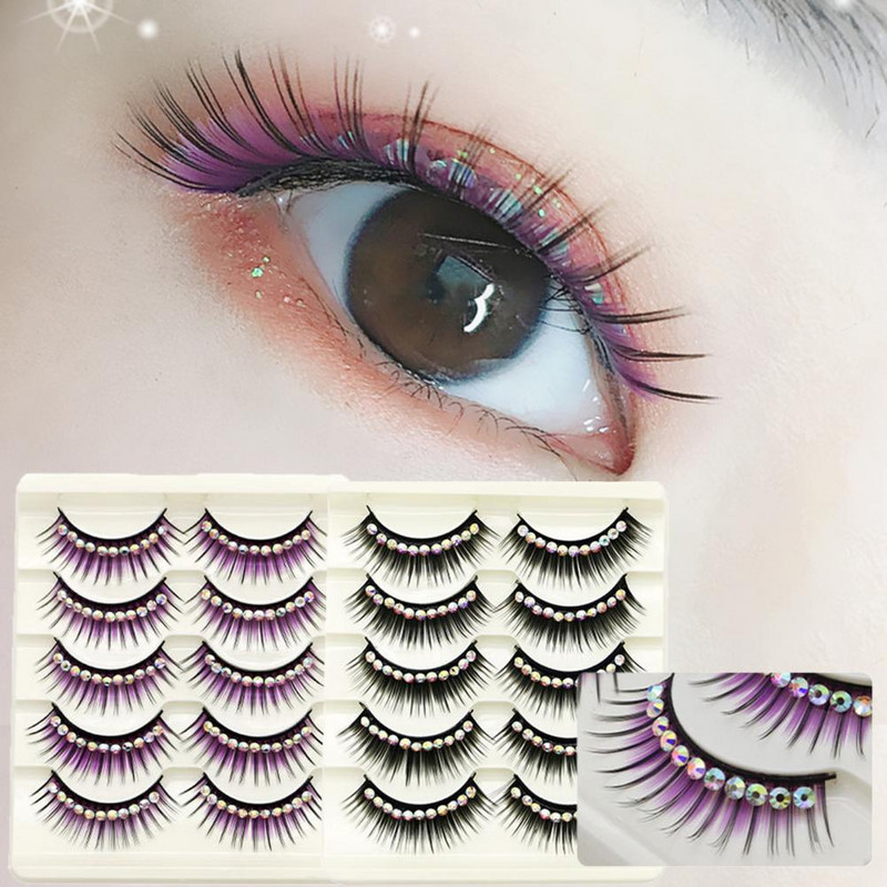 1 kutija Umjetne trepavice Lijepa šminka Ljepota Umjetne trepavice Umjetne trepavice od kemijskih vlakana