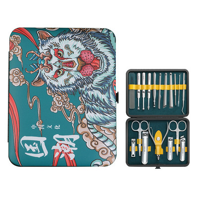 Set de tăietoare artistice pentru unghii Foarfece pentru unghii Foarfece pentru unghii Cuțit pedichiură cu canelura pentru unghii Foarfece din oțel inoxidabil pentru uz casnic original