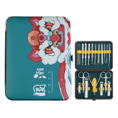 Set de tăietoare artistice pentru unghii Foarfece pentru unghii Foarfece pentru unghii Cuțit pedichiură cu canelura pentru unghii Foarfece din oțel inoxidabil pentru uz casnic original