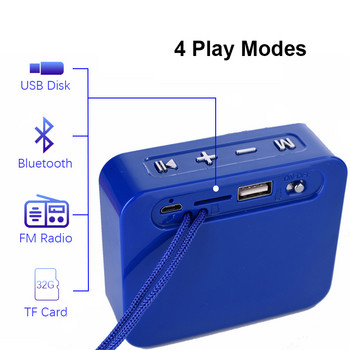 Нов мини преносим Bluetooth високоговорител от 2020 г. Малък безжичен музикален колонен субуфер USB високоговорители за телефони с TF FM радио TG166