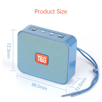 Нов мини преносим Bluetooth високоговорител от 2020 г. Малък безжичен музикален колонен субуфер USB високоговорители за телефони с TF FM радио TG166