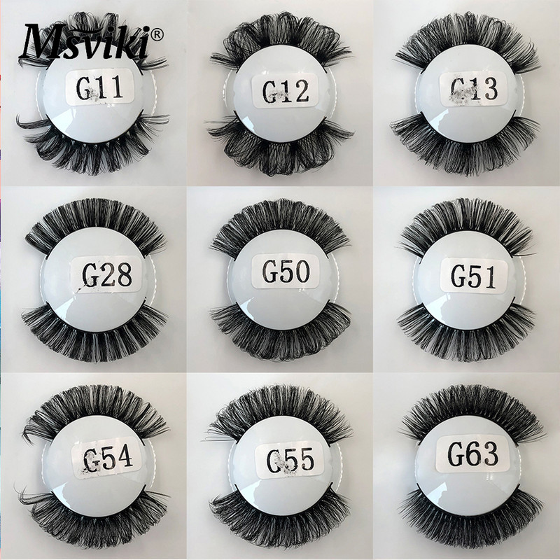 3D ručno rađene DD uvijene ruske trakaste trepavice 4 para prirodnih 5D lažnih trepavica Alati za šminkanje Veleprodaja pribora za nadogradnju pahuljastih trepavica