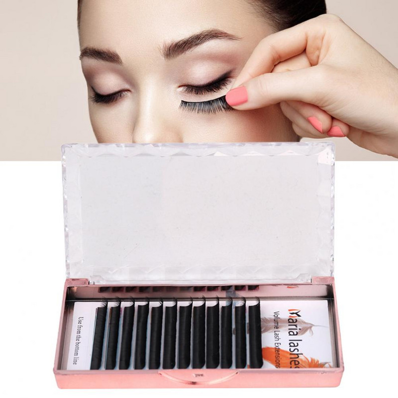 Umjetne trepavice 3D efekt Prirodne uvijene ekstenzije trepavica Bez dodira DIY Wispy Makeup Prop Grafting Umjetne trepavice za djevojčice