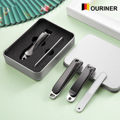 S kutijom Anti Splash Rezač noktiju Alati za manikuru Bionics Škare za nokte od nehrđajućeg čelika Trimer Škare za pedikuru