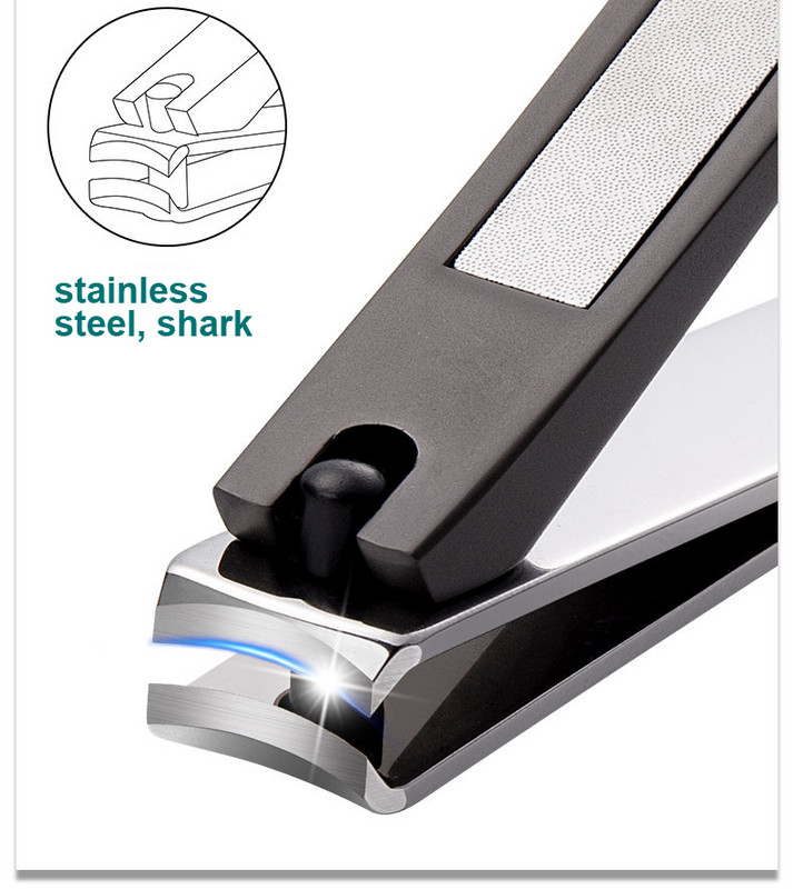 S kutijom Anti Splash Rezač noktiju Alati za manikuru Bionics Škare za nokte od nehrđajućeg čelika Trimer Škare za pedikuru