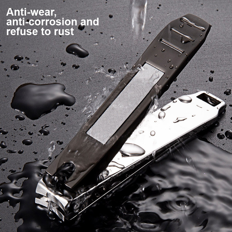 S kutijom Anti Splash Rezač noktiju Alati za manikuru Bionics Škare za nokte od nehrđajućeg čelika Trimer Škare za pedikuru