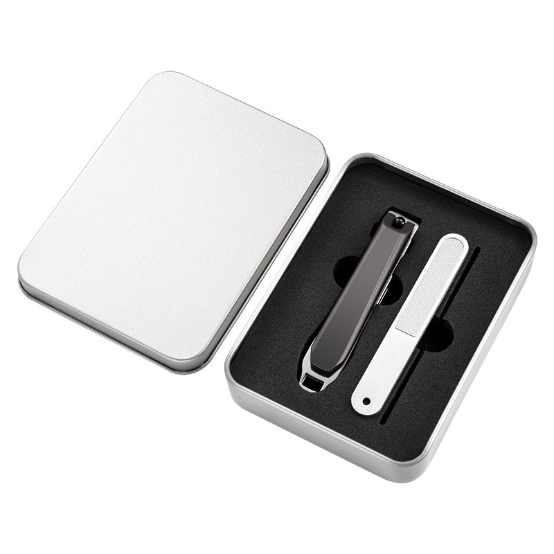 S kutijom Anti Splash Rezač noktiju Alati za manikuru Bionics Škare za nokte od nehrđajućeg čelika Trimer Škare za pedikuru