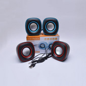 1 paar USB väikseid kõlareid armsad väikesed Q munakujulised mini-USB võimsad stereokõlarid