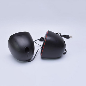 1 чифт малки usb високоговорители Сладко малко Q с форма на яйце Mini Usb мощни стерео високоговорители