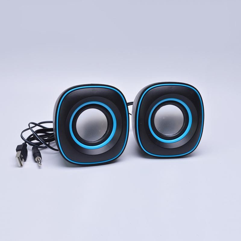 1 paar USB väikseid kõlareid armsad väikesed Q munakujulised mini-USB võimsad stereokõlarid