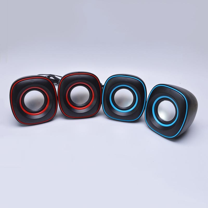 1 paar USB väikseid kõlareid armsad väikesed Q munakujulised mini-USB võimsad stereokõlarid