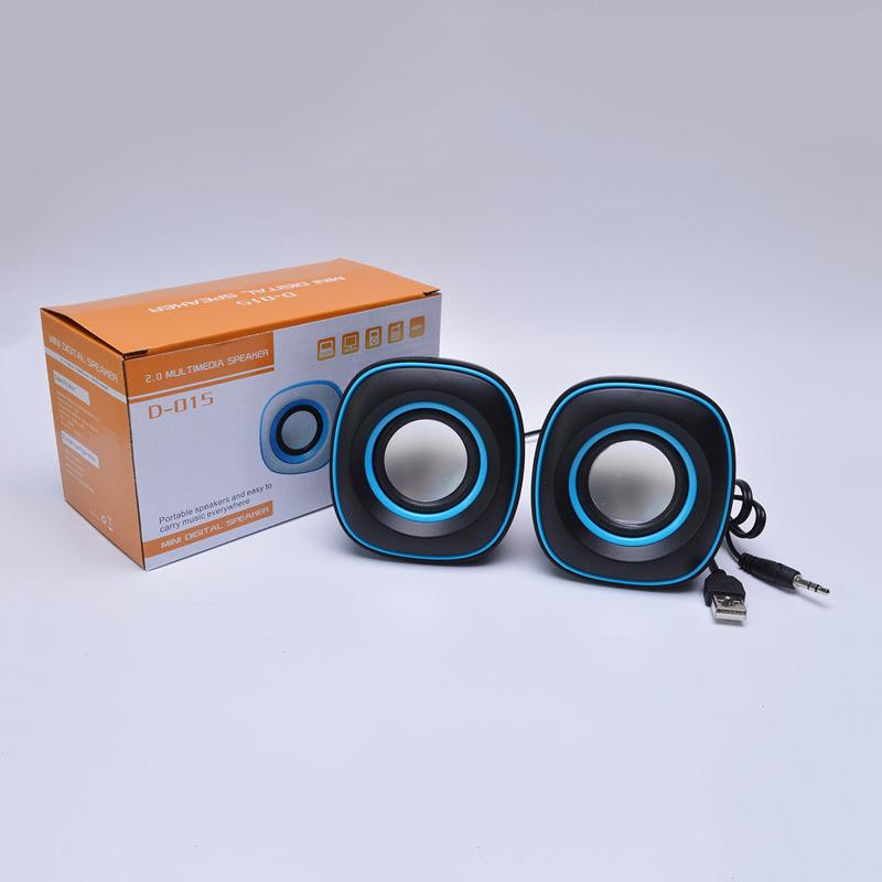 1 paar USB väikseid kõlareid armsad väikesed Q munakujulised mini-USB võimsad stereokõlarid