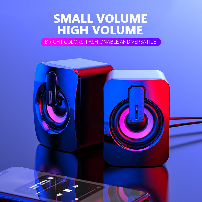 Difuzoare pentru computer, versiune modernizată, pentru computer de birou, pentru computer, laptop, cu subwoofer, sistem home theater, casetă de sunet cu fir USB