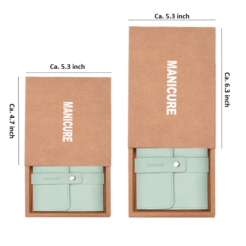 12-16 bucăți/set Set de tăietor de unghii Set de tăietoare de unghii din oțel inoxidabil cu geantă pliabilă Seturi de tăiat manichiură Foarfece Instrument de frumusețe pentru machiaj