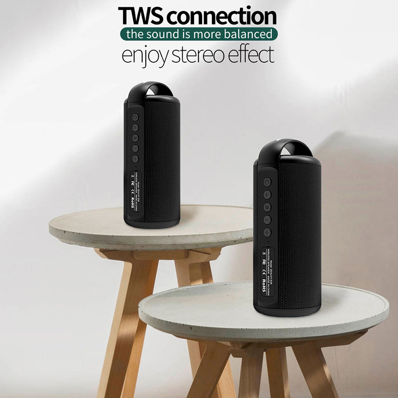 ZEALOT S36 Difuzor portabil fără fir Bluetooth 5.0 TWS HiFi Bass Stereo Suport Micro SD Card Microfon AUX Mâini libere