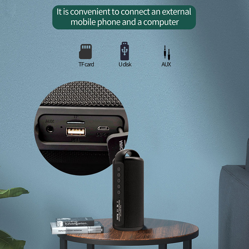 ZEALOT S36 Difuzor portabil fără fir Bluetooth 5.0 TWS HiFi Bass Stereo Suport Micro SD Card Microfon AUX Mâini libere